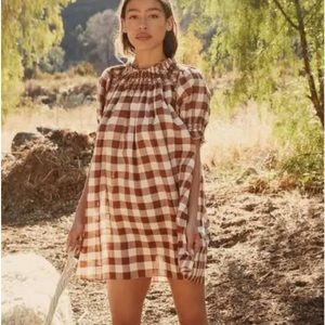 Doen, Sureau dress, St Ouen Nutmeg plaid